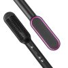 Hair Straightener Brush Electric Hair Straightener Comb Hot Comb for Women Hot Comb with 5 Heating Levels Wide Voltage Range Black