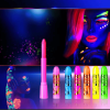 6 Pcs Glow In The Dark Face Body Paint, UV Black Light Glow Makeup Kit For Adults