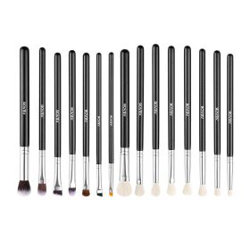 VEVOR 15PCS Makeup Brush Set for Foundation, Blending, Eyeshadow, Eyeliner, Concealer & Eyebrow Brushes with Soft Bristles