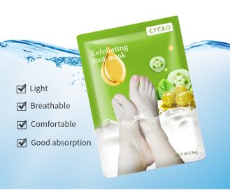 Exfoliating Foot Mask Softens, Smooths & Removes Dead Skin, Improves Cracked Callused Heels and Peeling (Option: Green 6pcs)