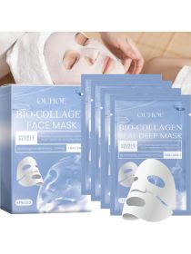 4PCS Bio-Collagen Glow Mask Overnight, Korean Deep Hydrating Firming Hydrogel Mask With Pure Collagen Films For Real Deep Mask Nourishing Experie (Option: 4piece set)