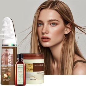 CAIGAIBAI Straightening & Curl Defining Styling Hair Cream, Non-odorous, Not Pungent, Non-Comedogenic, Sulfate Free & Anti Frizz Heat Protectant (Option: 1b)