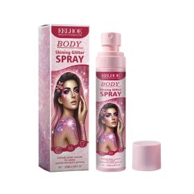 Eelhoe Natural, Long-Lasting, Body Stage Makeup Glitter Highlighting Spray (Option: 1PC)