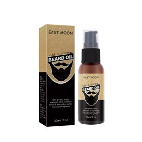 East Moon Beard Care Oil- Moisturizes & Color Enhances Men's Sideburns, Beard Styling, Helps Reduce Splitting & Breakage (Option: 1PCS)