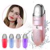Nano Cool Mist Facial Sprayer, Portable Handy Face Steamer & Moisturizing Massager USB Charge