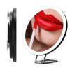 30X Magnifying Mirror With Light 3 Colors Dimmable Brightness Included Tweezer Scissor Travel Magnifying Makeup Mirror with Suction Cup 360° Adjusta