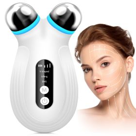 Anti Aging And Wrinkles Reducing Microcurrent Facial Device, Boost Skin Care Absorption (Color: White)