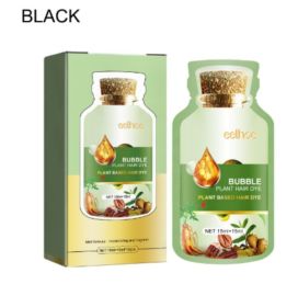 EElhoe  Gentle Bubble Plant Hair Dye Agent (Option: Black-1PC)