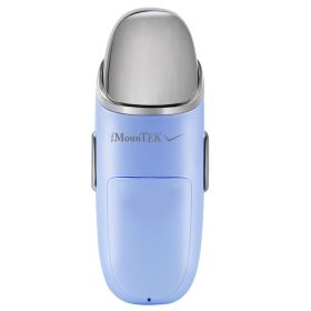 Nano Cool Mist Facial Sprayer, Portable Handy Face Steamer & Moisturizing Massager USB Charge (Option: MassageatomizerLightblue)