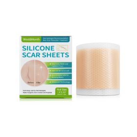 West&Month Self-Adhesive Silicone Scar Repair Sheets, Smooths, Repairs and Promotes Collagen Absorption (Option: 1PC)