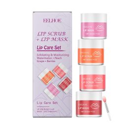 EELHOE Nourishing Lip Scrub & Mask Care Set- Moisturizing, Hydrating And Gentle, Creating Plump, Soft Lips. (Option: 1PCS)