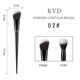 Kat Von D Makeup Brush Set- Foundation, Blush, Highlighter, Concealer, Powder& Sculpting Eyeshadow Brushes (Handle Color: 02)